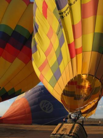 launching the balloons
