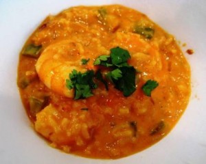 Brazilian shrimp soup