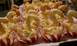 swan cream puffs