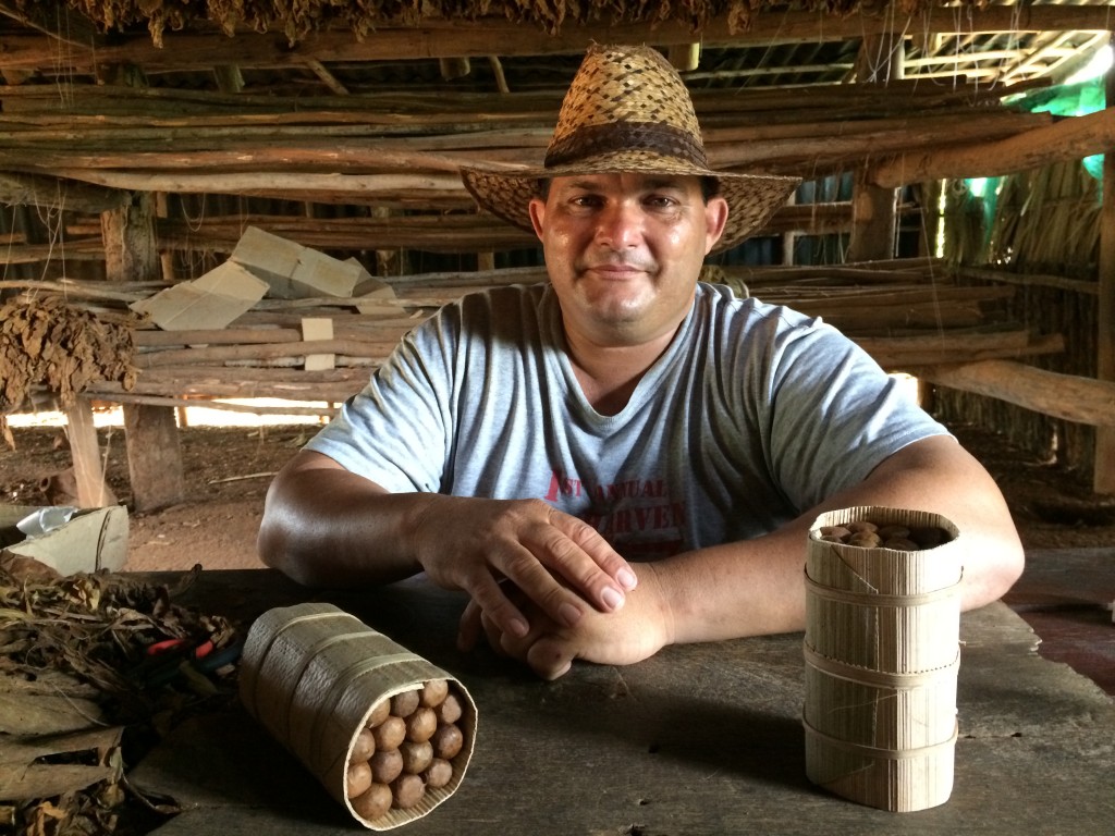 A tobacco farmer in Viñales shows how to make the perfect Cuban cigar.